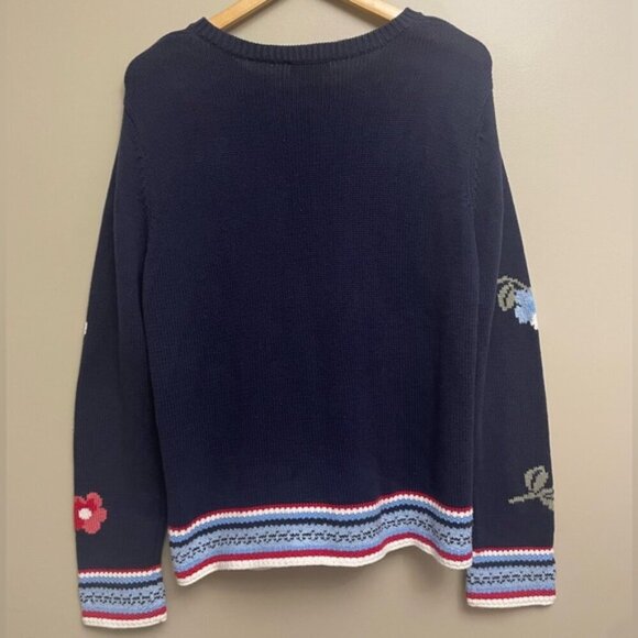 Northern Reflections Vintage Floral Cardigan Button Up Knit Made in Hong Kong LG - Picture 4 of 6